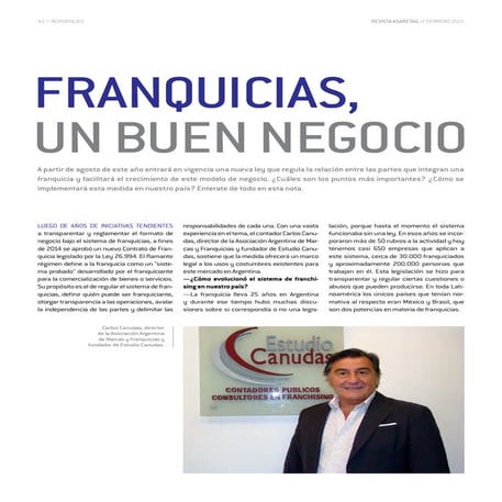 Franquicias, un buen negocio.