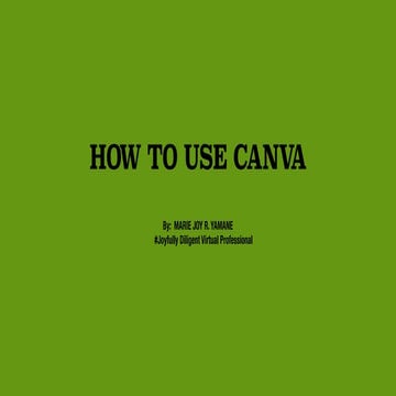 Canva Tutorial