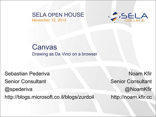 Drawing in HTML5 Open House