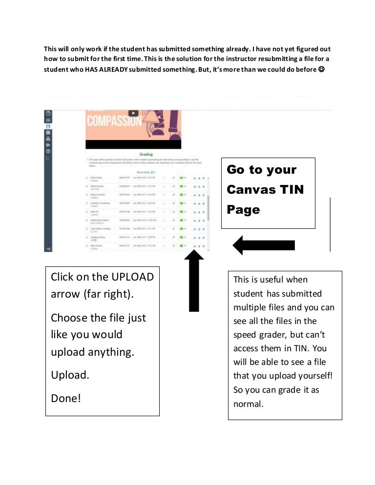 Canvas Instructor Upload
