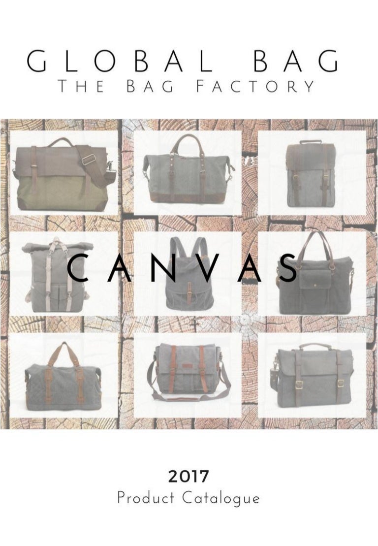 2017 New Arrival Canvas Bag Catalogue