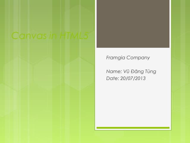 Canvas in html5 - TungVD