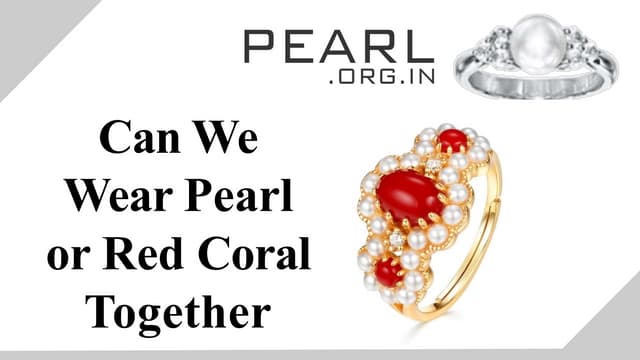 Buy 18k Gold Coral and Cultured Pearl Ring Online | Arnold Jewelers