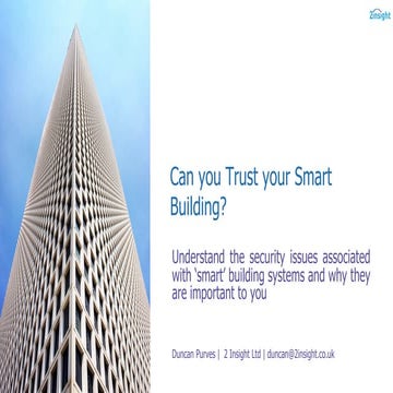 Can you trust your smart building