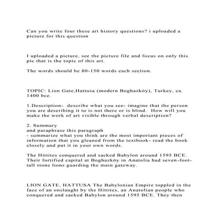 Can you write four these art history questions i uploaded a pictu.docx