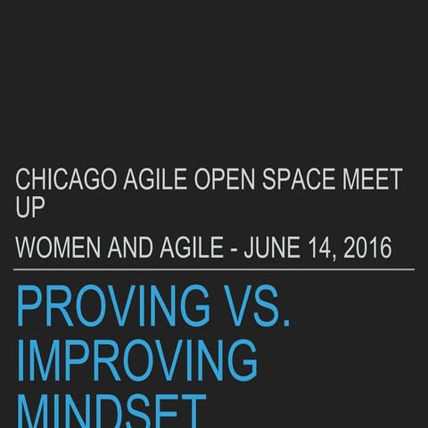 Chicago Agile Open Space Meetup - Women and Agile