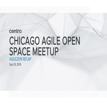 Chicago Agile Open Space :: Agile2019 Recap
