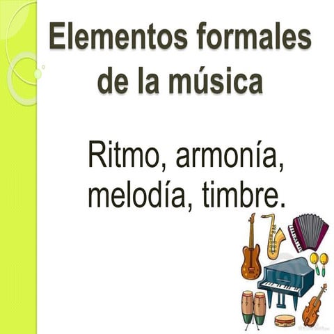 Elementos de la musica