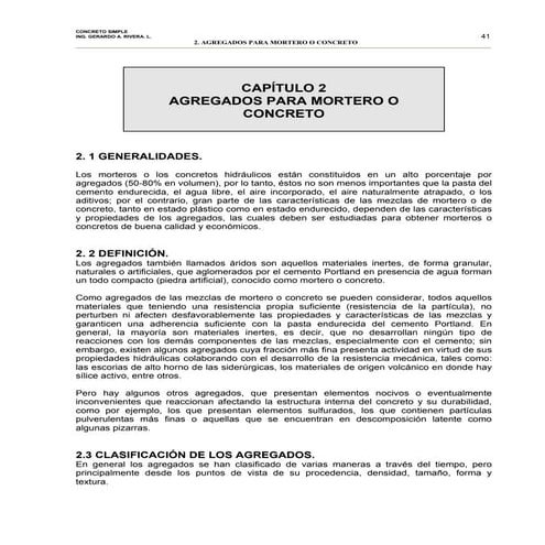 Cap. 02   agregados para mortero y concreto