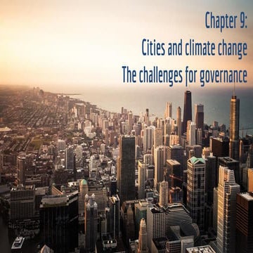 Cities and Climate Change - The Challenges for Governance