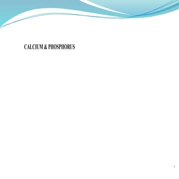 Ca& P/ biochemistry/ ca and P/ biochemistry