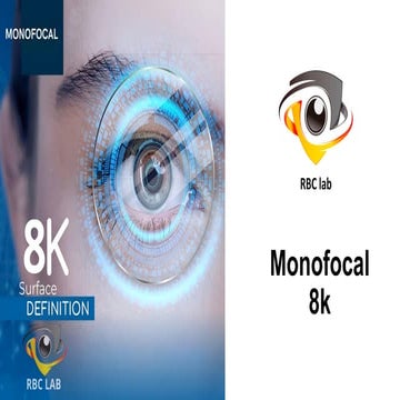 Innovative Monofocal 8K Lenses: Advanced Free Form Technology for ...