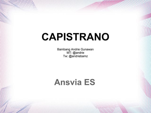 CAPISTRANO