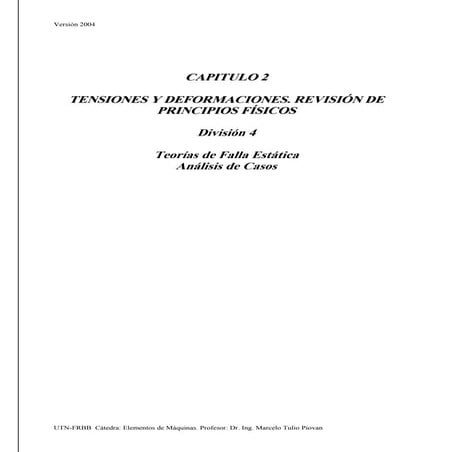 Tensiones y deformaciones