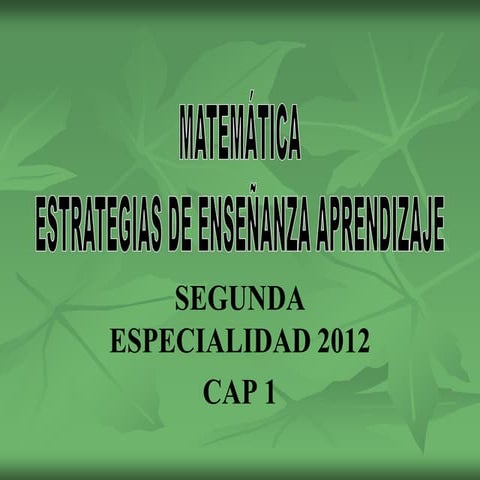 E02:01 Cap1: FUNDAMENTOS DEL PENSAMIENTO MATEMÁTICO