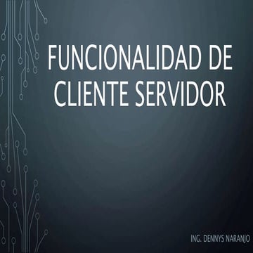 Cliente servidor