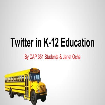 Cap351 twitter presentation 