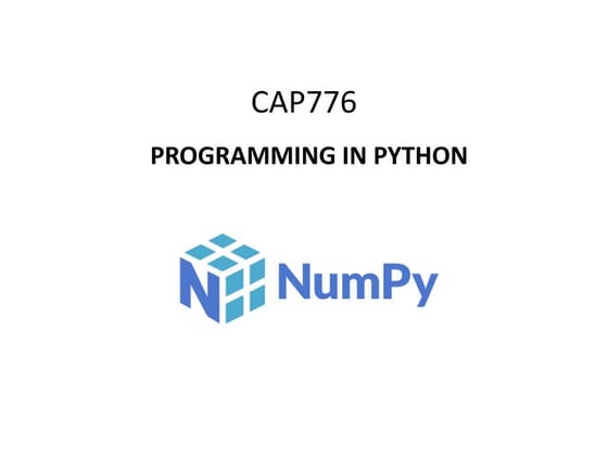 NumPy | PPTX