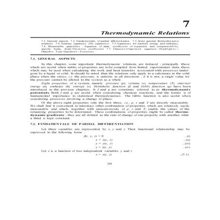 Cap 7 relaciones termodinamica