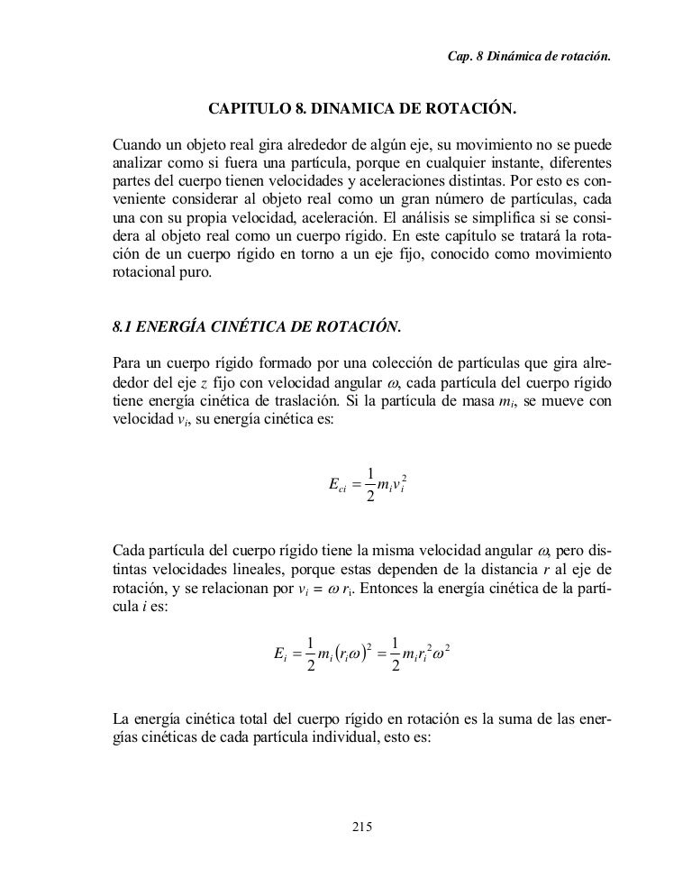 Capitulo 8 de Dinámica del movimiento - SlideShare image of Capitulo 8 de Dinámica del movimiento - SlideShare