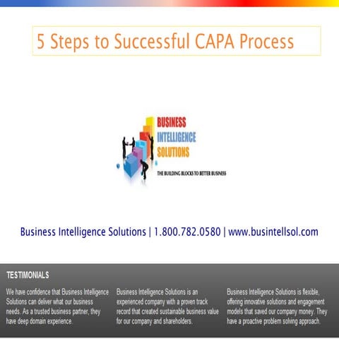 Capa   A Five Step Action Plan