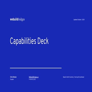 Capabilities Deck