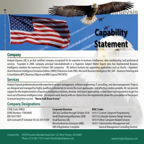 Capability statements