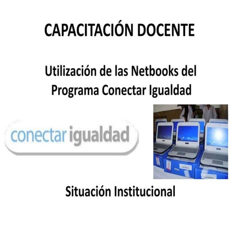 Capacitación para Conectar Igualdad