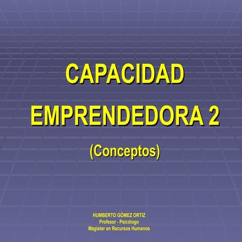 Capacidad Emprendedora 2