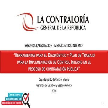 Capacitación  meta control interno