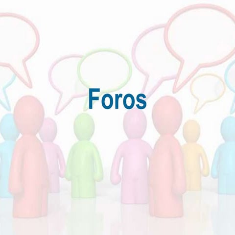 Capacitación ¿Cómo crear un foro LMS? | PPTX