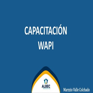 Capacitación chatbot Wapi para enviar por whatsapp | PPTX