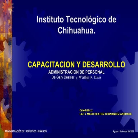 Metodos y tecnicas de capacitacion y desarrollo | PPTX