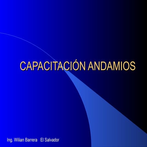 Capacitacion andamios