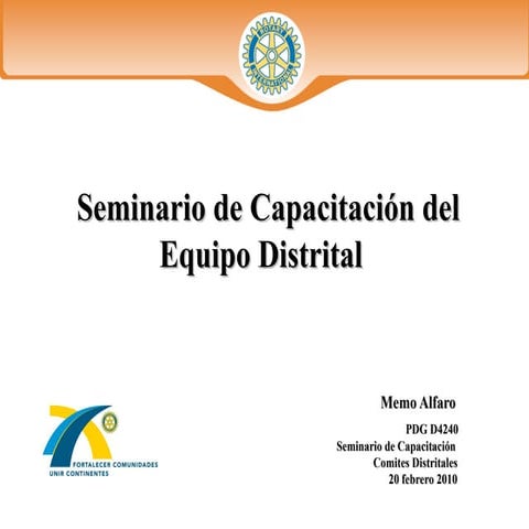 Capacitacion Del Equipo Distrital Mod