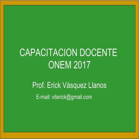 Capacitacion docente 2017   tercer seminario