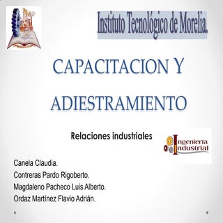 Capacitacion y adiestramiento