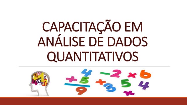 Capacitação em análise de dados qua...