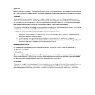 Capacitação segurança eletrônica