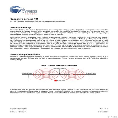 Capacitive Sensing 101