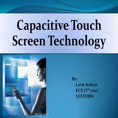 Capacitive touch screen