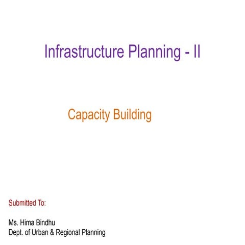 Capacity building