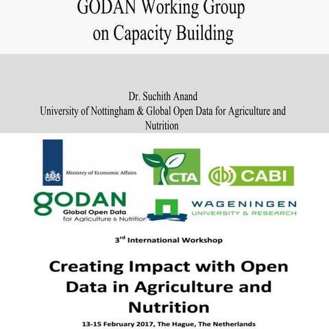 GODAN Working Group on Capacity Development