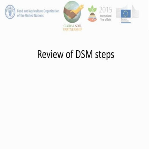 Review of Digital Soil Mapping steps