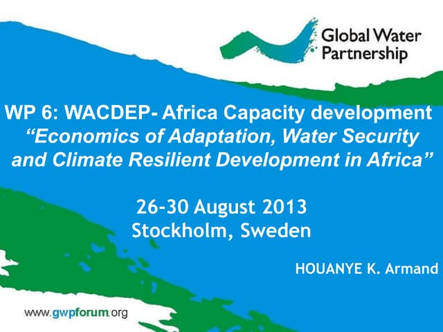 Capacity development WP6 WACDEP Africa case study_armand houanye_28 aug