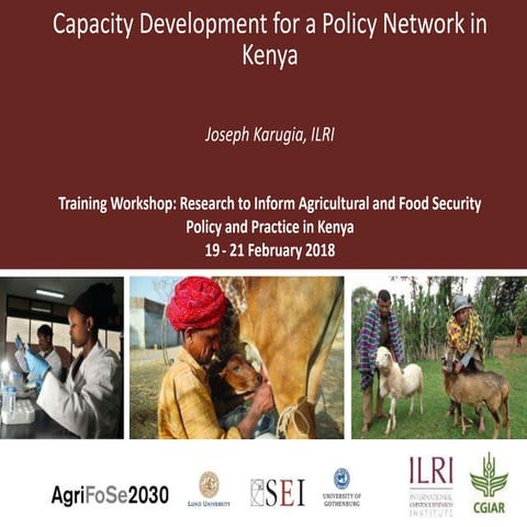 Capacity development for a policy network in Kenya