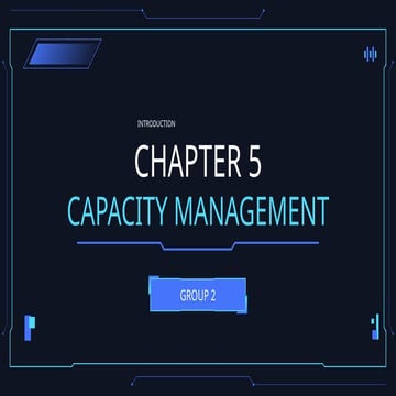 CAPACITY MANAGEMENT-GROUP CAPACITY REQUIRMENTS | PPTX