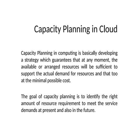 Case Study: HCL Technologies On Capacity Planning for Cloud and ...