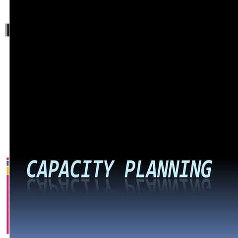 Capacity planning moonlight