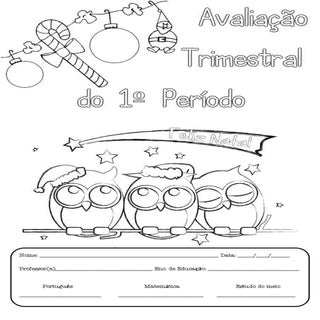 Capa de avaliação de 1º período  ( ...